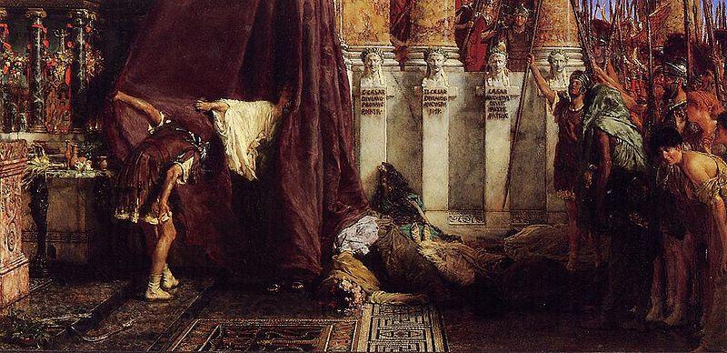 Laura Theresa Alma-Tadema Saturnalia France oil painting art